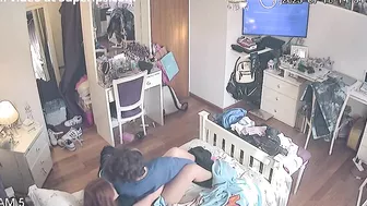 Great bedroom bang scene showing hidden cam couple that really enjoys HARD sex