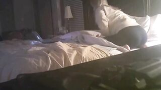 Hot lady in hidden cam pillow masturbation movie with lots of loud moaning