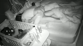 Hidden fucking session showing a brunette babysitter that needs to ride and cum too