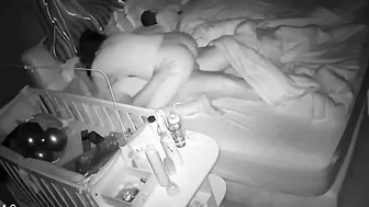 Hidden fucking session showing a brunette babysitter that needs to ride and cum too