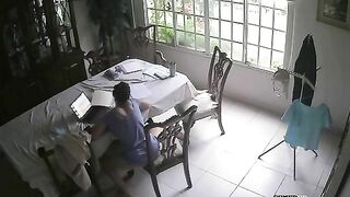 French stepsister masturbates in hidden cam footage with lots of real orgasms