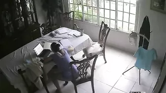 French stepsister masturbates in hidden cam footage with lots of real orgasms