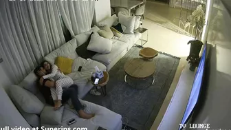 French stepsister takes those fingers in her wet pussy on IP cam footage