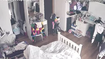 Ip cam movie showing a horny babe who enjoys real orgasms in a solo video