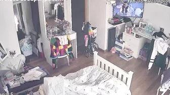 Ip cam movie showing a horny babe who enjoys real orgasms in a solo video