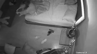 IP CAM XXX Hot stepsister gets licked prior to brutal banging in HD quality