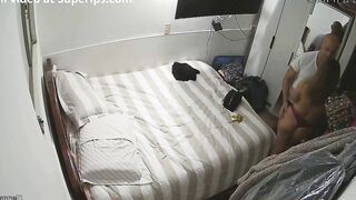 Italian stepfamily sex movie with hot teasing and rough sex in IP cam footage