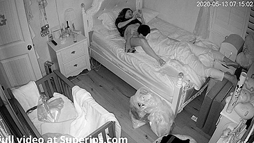 Japanese parents fuck in stepdaughter's bed in IP cam fucking footage in HQ