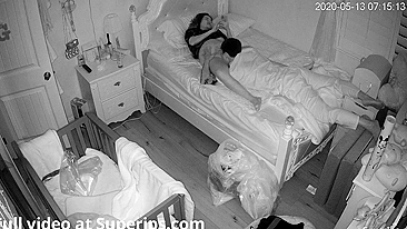 Japanese parents fuck in stepdaughter's bed in IP cam fucking footage in HQ