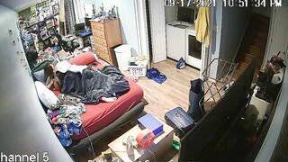 Stepfamily fuck scene showing messy fucking in a kinky IP cam fuck video