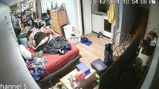 Stepfamily fuck scene showing messy fucking in a kinky IP cam fuck video