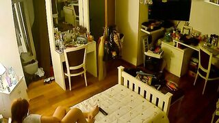 Canadian stepdaughter prepping for hardcore action in free IP cam XXX here