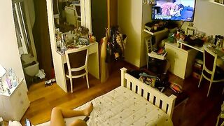 Canadian stepdaughter prepping for hardcore action in free IP cam XXX here