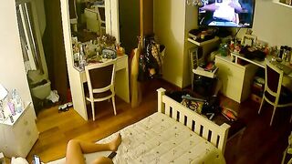 Canadian stepdaughter prepping for hardcore action in free IP cam XXX here