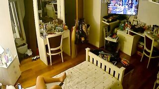 Canadian stepdaughter prepping for hardcore action in free IP cam XXX here