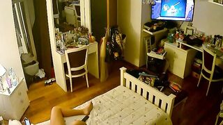 Canadian stepdaughter prepping for hardcore action in free IP cam XXX here