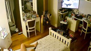 Canadian stepdaughter prepping for hardcore action in free IP cam XXX here