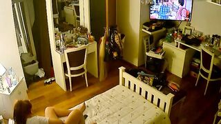 Canadian stepdaughter prepping for hardcore action in free IP cam XXX here