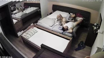 Euro fuck movie showing IP cam footage of an older guy with his stepsister