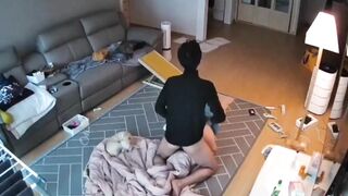 Asian spy cam footage showing whore that is willing to fuck her stepbrother