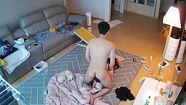 Asian spy cam footage showing whore that is willing to fuck her stepbrother