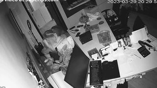 Big boos with a hard cock fucks his secretary in office spy cam porn movie
