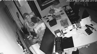 Big boos with a hard cock fucks his secretary in office spy cam porn movie