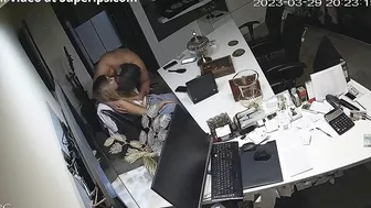 Big boos with a hard cock fucks his secretary in office spy cam porn movie