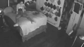 Wild stepfamily sex with a white stepsister and BBC stepbro in IP cam XXX