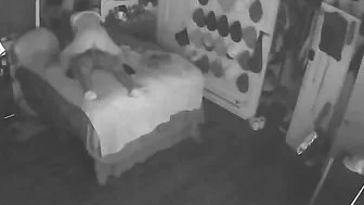 Wild stepfamily sex with a white stepsister and BBC stepbro in IP cam XXX