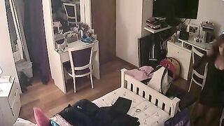 Stepsister changing in free spy cam movie with lots of really hot teasing