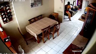 Tall stepsister getting fucked in IP cam sex scene with lots of foreplay