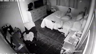 Tall stepsister getting fucked in IP cam sex scene with lots of foreplay