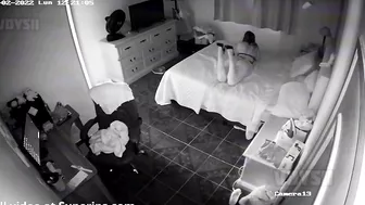 Tall stepsister getting fucked in IP cam sex scene with lots of foreplay