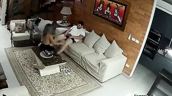 Twisted blowjob from stepsister who enjoys being recorded by SPY camera