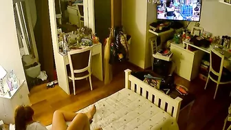 Stepsister inserting stuff into her greedy pussy in spy cam porn movie here