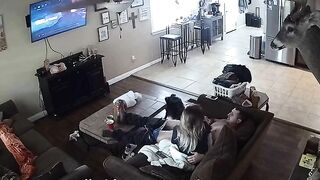 Brutal fuck scene showing a horny dude who wants to USE his stepsister SPYCAM