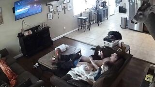 Brutal fuck scene showing a horny dude who wants to USE his stepsister SPYCAM