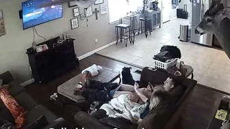 Brutal fuck scene showing a horny dude who wants to USE his stepsister SPYCAM