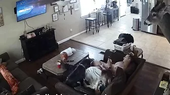 Brutal fuck scene showing a horny dude who wants to USE his stepsister SPYCAM