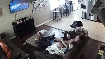 Brutal fuck scene showing a horny dude who wants to USE his stepsister SPYCAM