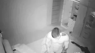 Beefy stepbrother fucking her wet slit with his super hard boner on all fours