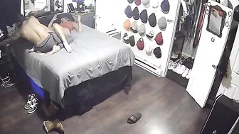 Awesome black cock slides in her pussy in hidden cam footage in HD quality