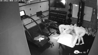 Older guy enjoying a four handed massage session in free IP cam porn video