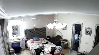 French family teasing with a horny ten girl from the sexy IP cam footage