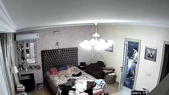 French family teasing with a horny ten girl from the sexy IP cam footage