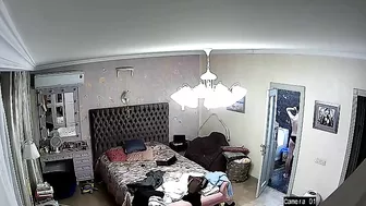 French family teasing with a horny ten girl from the sexy IP cam footage