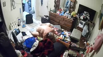 Old American parents fucking as their kinky son spies on their fucking