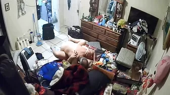 Old American parents fucking as their kinky son spies on their fucking