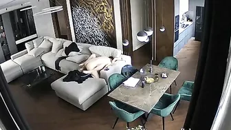 Hot stepbro and stepsister from Canada fucking in spy cam porn movie on couch